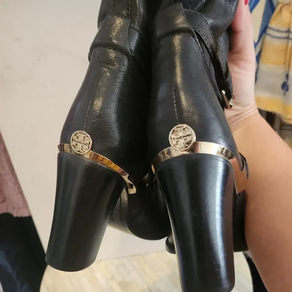 Tory burch livingston knee high riding boots